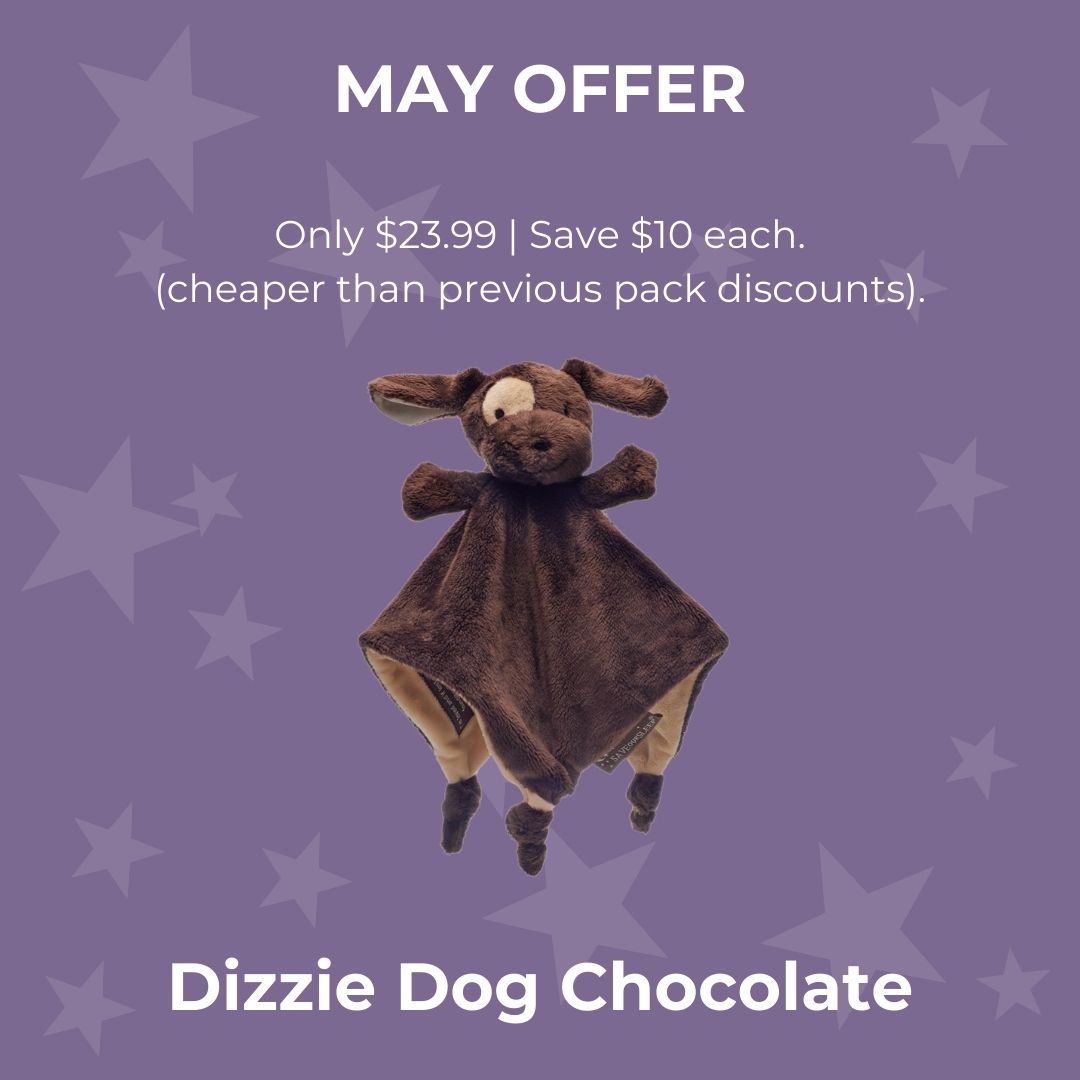 Dizzie Dog Chocolate Comforter